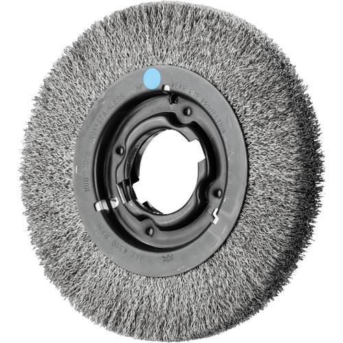 PFERD TOOLS Rundbürste breit ungezopft RBU Ø 200 x 25 mm variable Bohrung Edelstahl-Draht-Ø 0,30 für Schleifbock 1 43701...