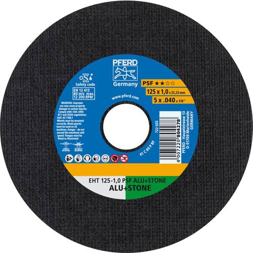 PFERD TOOLS PSF ALU+STONE 61819015 Trennscheibe gerade 125 mm 10 St. Aluminium, NE-Metalle