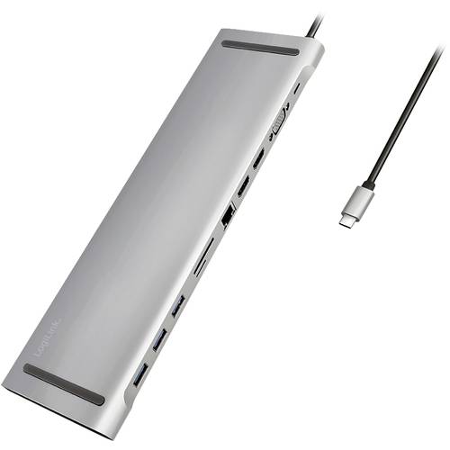Thumbnail - LogiLink USB-C® Dockingstation UA0373 Passend für Marke Dockingstations: Universal USB-C® Power Delivery, integrierter K...