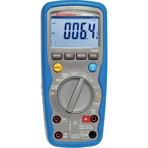 Thumbnail - Multimetrix DMM 240 Hand-Multimeter digital Wasserdicht (IP67) CAT III 1000 V, CAT IV 600 V Anzeige (Counts): 40000