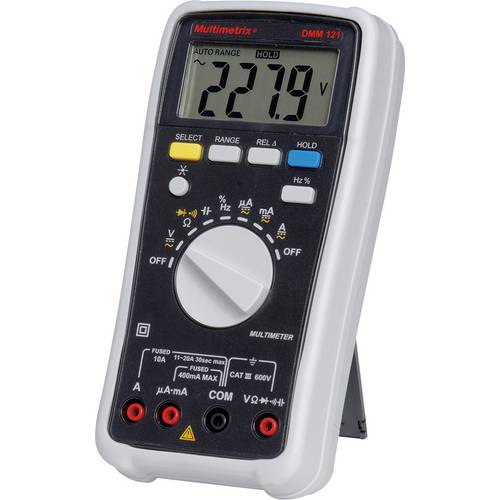 Multimetrix DMM 121 Hand-Multimeter kalibriert (DAkkS-akkreditiertes Labor) digital CAT III 600 V Anzeige (Counts): 4000