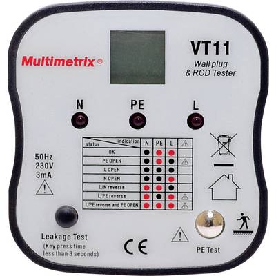 Multimetrix VT 11 Steckdosentester CAT II 300 V LED