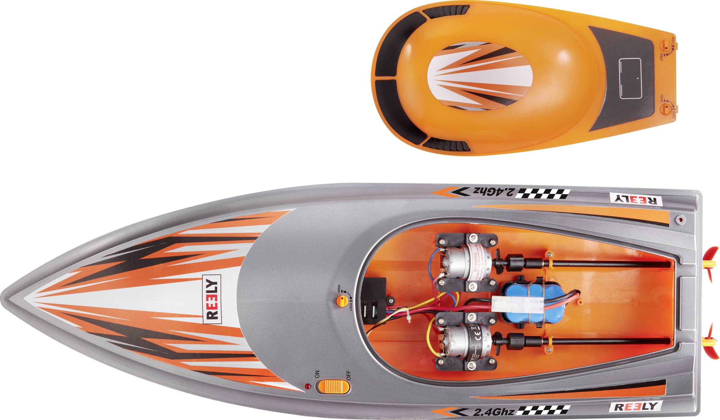 Reely Wavebreaker 2.0 RC Einsteiger Motorboot RtR 640 mm-2