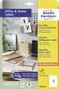 Avery-Zweckform LR3478-10 Universal-Etiketten 210 x 297 mm Recycling-Papier Weiß 10 St. Permanent haftend Farblaserdrucker, Laserdrucker