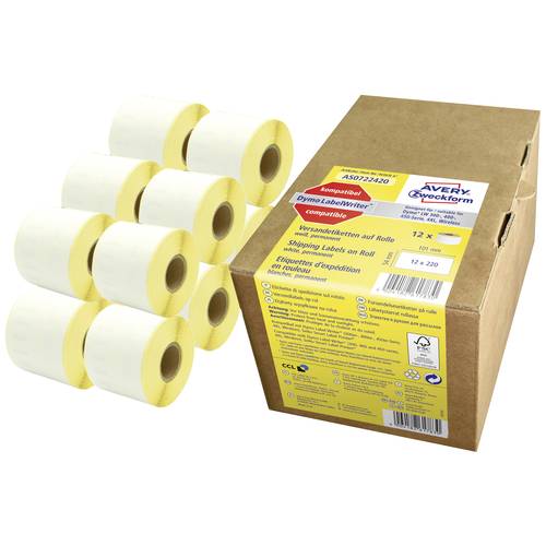 Avery-Zweckform Etiketten 101 x 54 mm Papier Weiß 1 St. Permanent haftend AS0722420 Adress-Etiketten