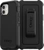 OtterBox Defender Series - Hintere Abdeckung für Mobiltelefon - widerstandsfähig - Polycarbonat, Kunstfaser - Schwarz - für Apple iPhone 12 mini