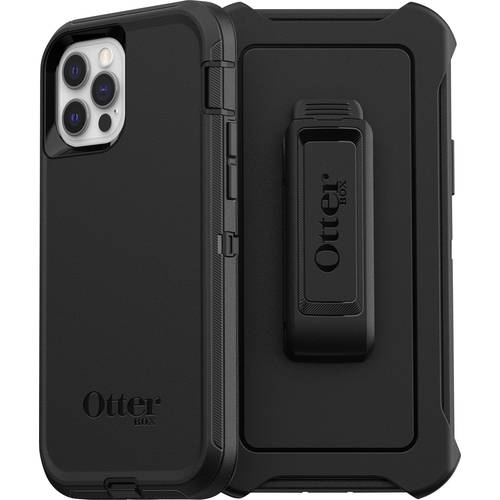 Otterbox Defender Backcover Apple iPhone 12, iPhone 12 Pro Schwarz Induktives Laden, Staubdicht, Stoßfest 77-65401