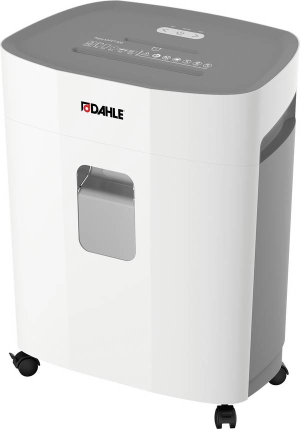 Dahle PaperSAFE® 420 Aktenvernichter 10 Blatt Partikelschnitt 2 x 15 mm P-5 25 l Vernichtet auch Heftklammern, Kreditkarte, CDs, DVDs