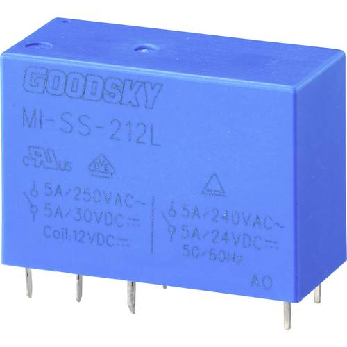 Thumbnail - GoodSky MI-SS-212L Printrelais 12 V/DC 5 A 2 Wechsler 1 St. Tube
