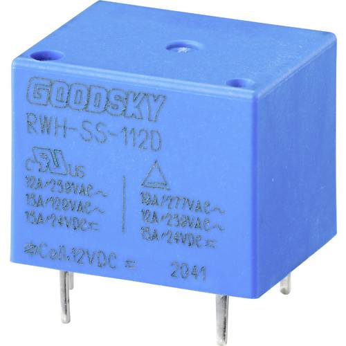 GoodSky RWH-SS-112D Printrelais 12 V/DC 15 A 1 Wechsler 1 St. Tray