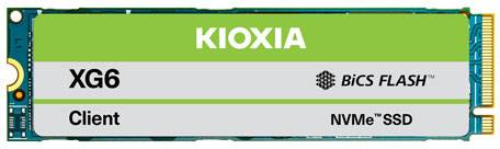 KIOXIA XG6 512 GB M.2 3100 MB/s 32 Gbit/s 2280-S2 PCIe Gen3 x4 NVMe 1.3a BiCS FLASH TLC-0
