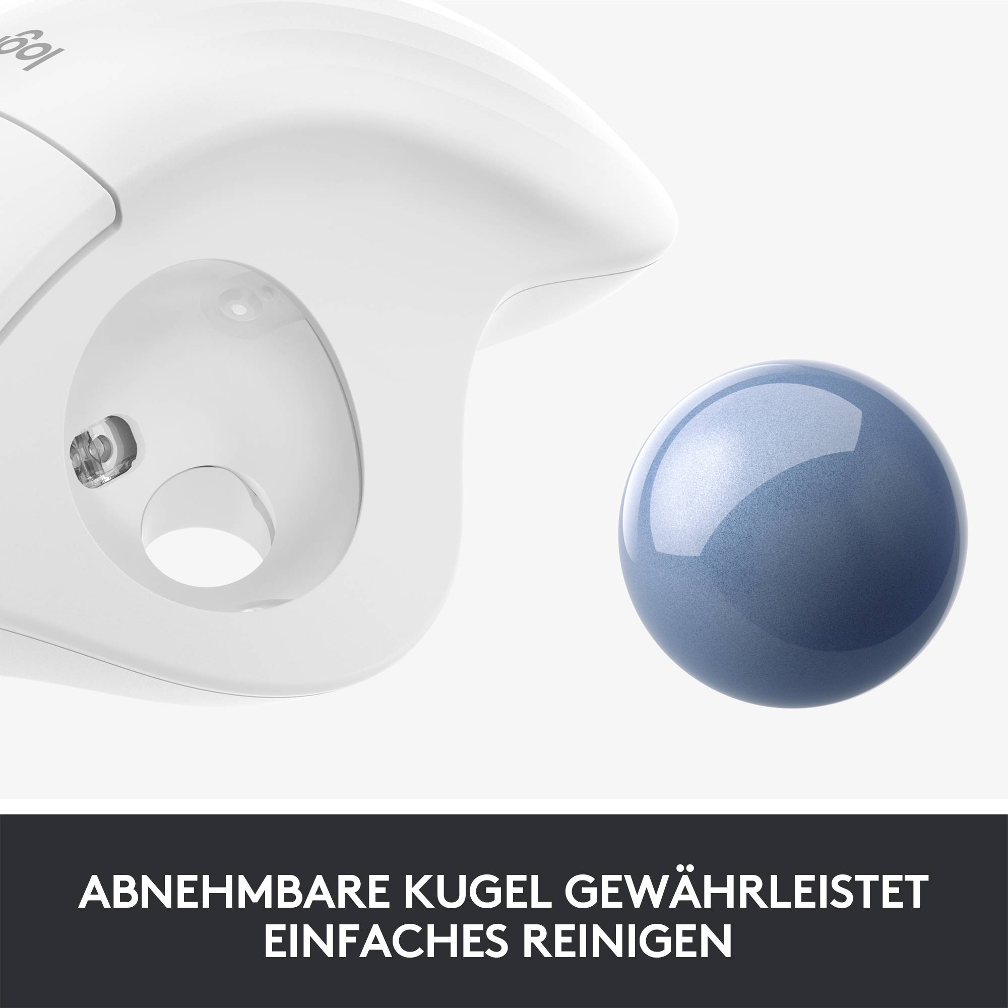 Logitech ERGO M575 Trackball Funk Optisch Weiß 5 Tasten 2000 dpi Ergonomisch-9