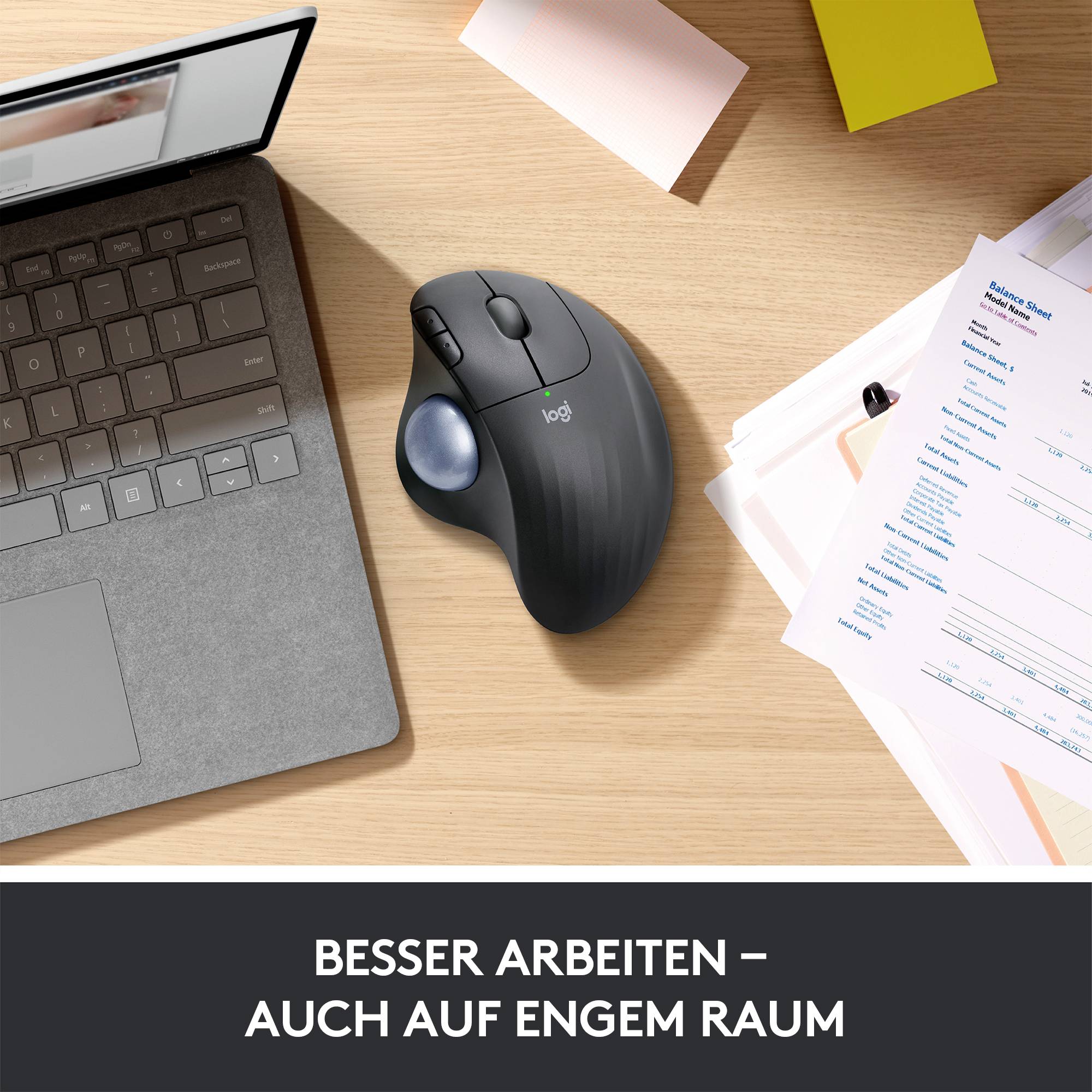 Logitech ERGO M575 Trackball Funk Optisch Weiß 5 Tasten 2000 dpi Ergonomisch-16