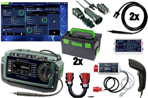 Gossen Metrawatt 3P/SCHWEISS PAKET SECUTEST ST PRO Gerätetester kalibriert (DAkkS-akkreditiertes Labor)
