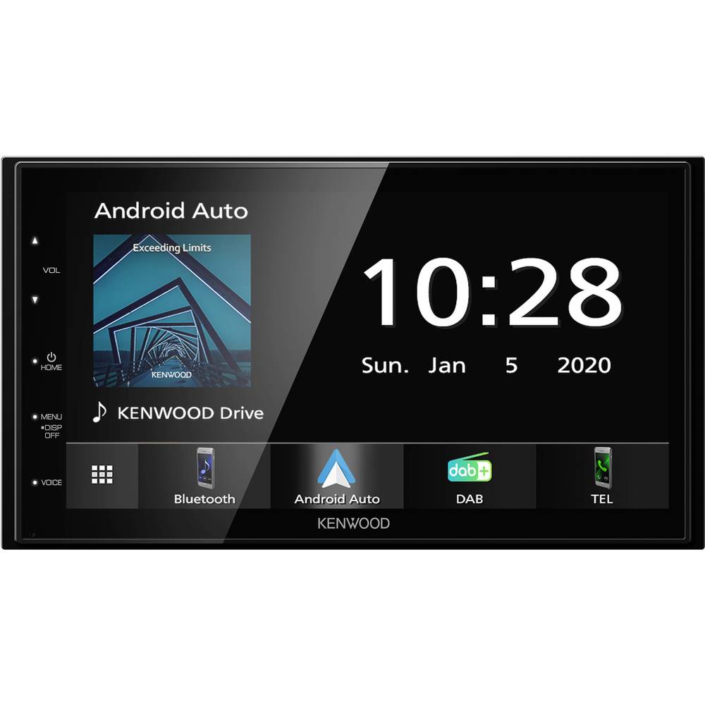 Kenwood DMX5020DABS Autoradio met scherm dubbel DIN Aansluiting voor achteruitrijcamera, Bluetooth h