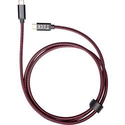 Image of Smrter USB-Kabel USB 2.0 USB-C™ Stecker, USB-C™ Stecker 1.20 m Schwarz, Rot