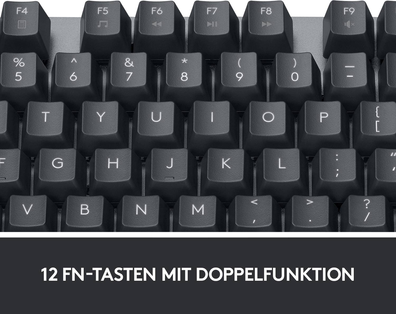 Logitech K835 TKL Kabelgebunden Gaming-Tastatur Deutsch, QWERTZ Graphit, Grau Switch: Blue-1