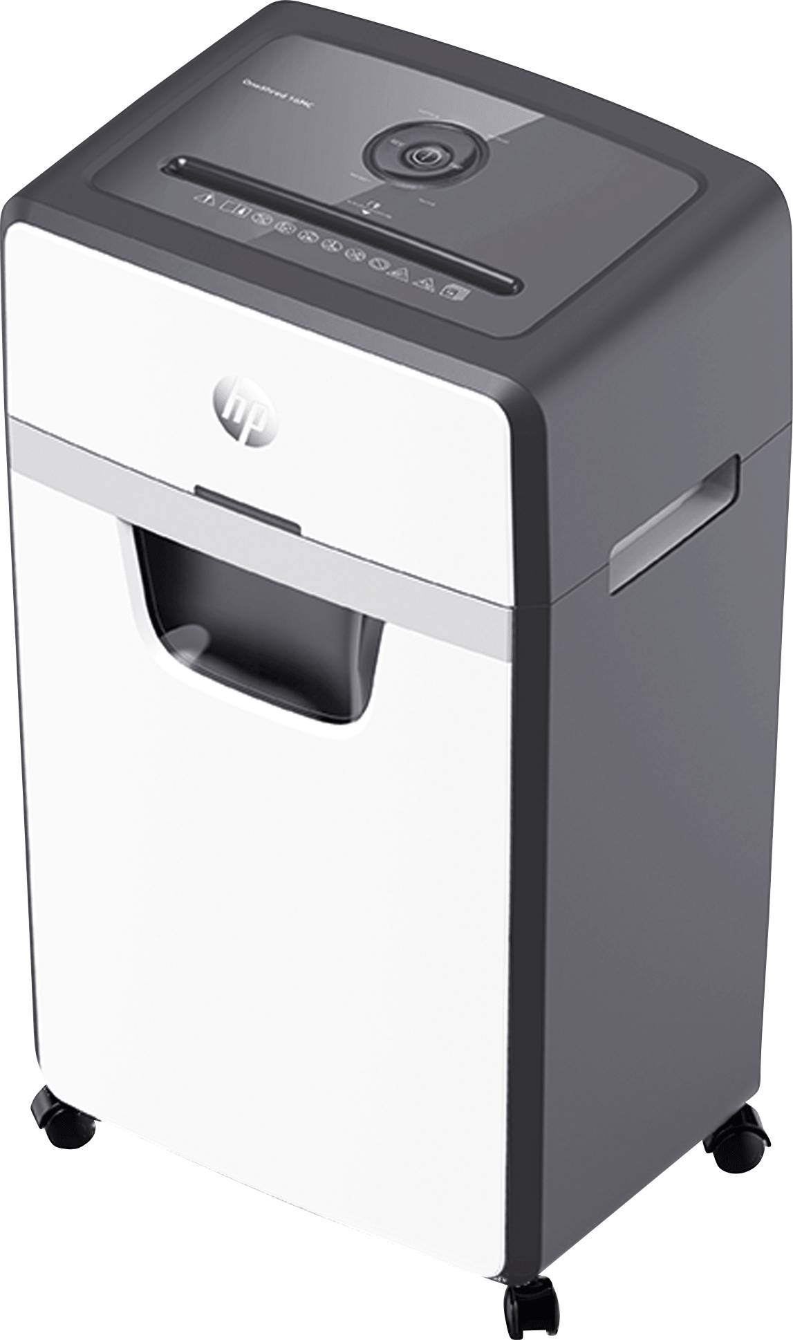 HP OneShred 16MC Aktenvernichter 16 Partikelschnitt 2 x 15 mm 30 l Vernichtet auch Büroklammern, Kreditkarte, Heftklamme-1