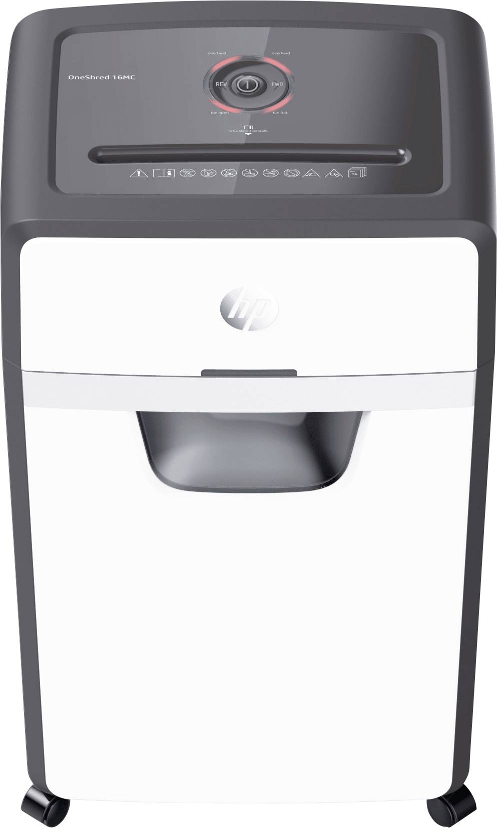 HP OneShred 16MC Aktenvernichter 16 Partikelschnitt 2 x 15 mm 30 l Vernichtet auch Büroklammern, Kreditkarte, Heftklamme-2