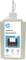 'Plastikflasche mit HP Aktenvernichteröl, 120 ml. Aufdruck zeigt Bild eines Aktenvernichters und Hinweise zur Pflege des Geräts.'