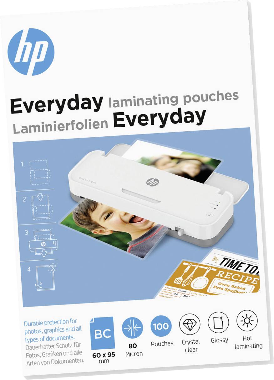 HP Laminierfolie Visitenkarten 80 micron glänzend 100 St.-1