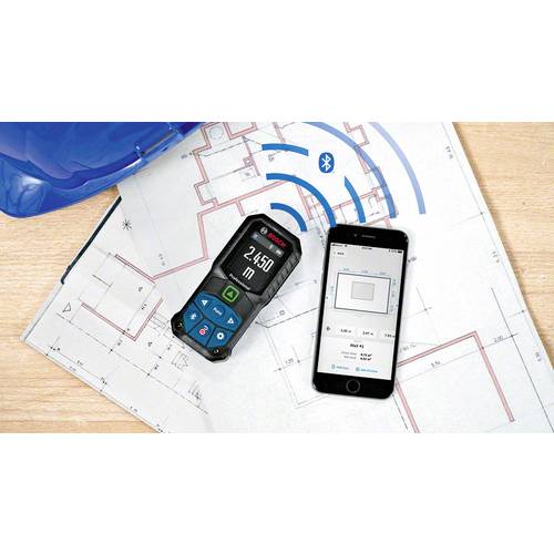 Bosch Professional GLM 50-27 CG Laser-Entfernungsmesser kalibriert (ISO) Stativadapter 6.3 mm (1/4), Bluetooth, Dokument...