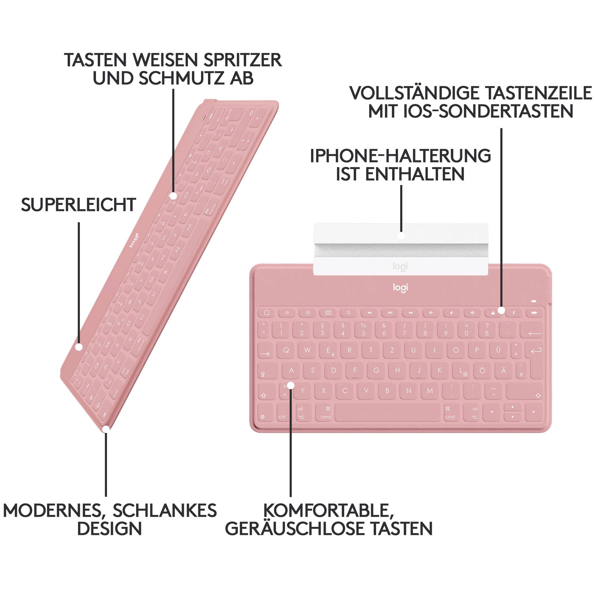 Logitech Keys-To-Go - Tastatur - kabellos - Bluetooth-13