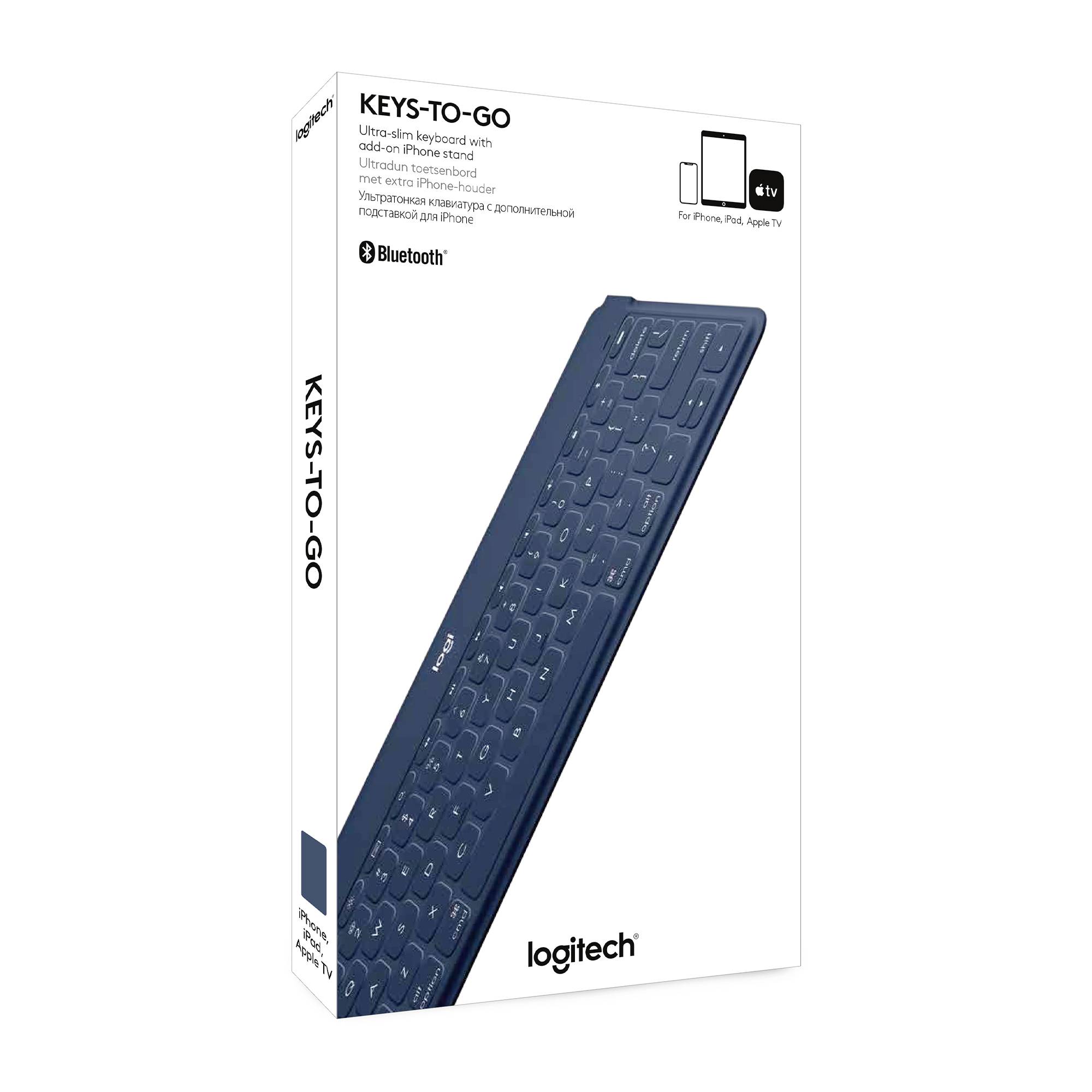 Logitech Keys-To-Go Tablet-Tastatur Passend für Marke (Tablet): Apple iPad, iPhone, Apple TV Apple iOS®-5