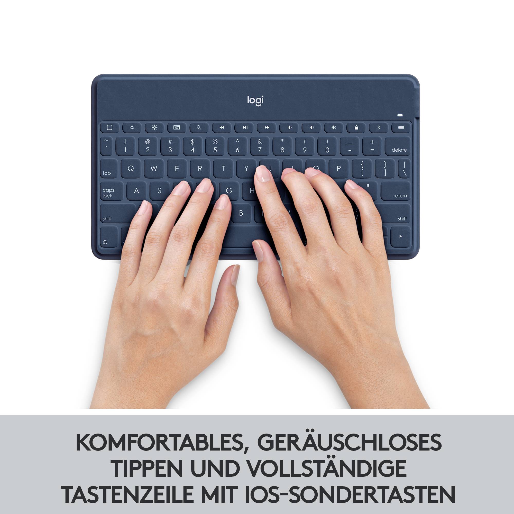 Logitech Keys-To-Go Tablet-Tastatur Passend für Marke (Tablet): Apple iPad, iPhone, Apple TV Apple iOS®-8