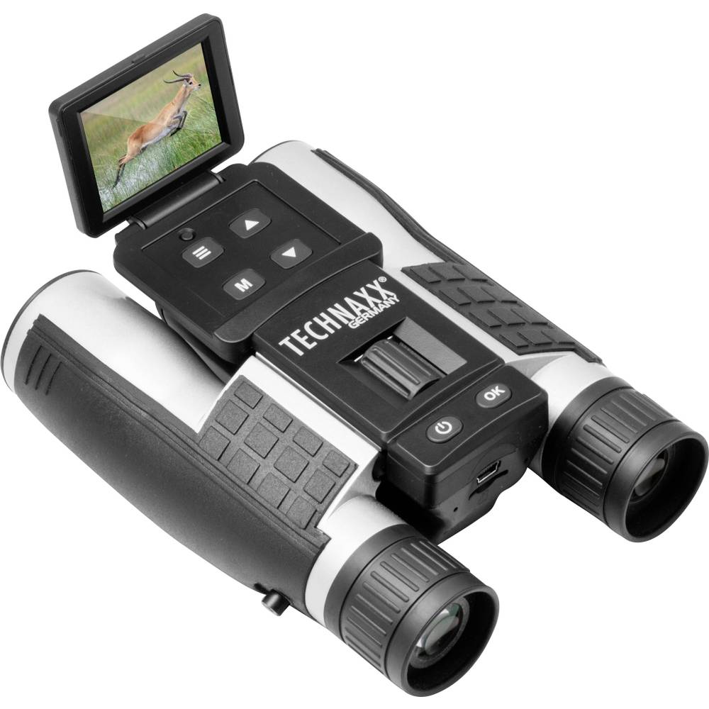 Technaxx Verrekijker met digitale camera TX-142 12-voudigx25 mm Binoculair Zwart-zilver 4863
