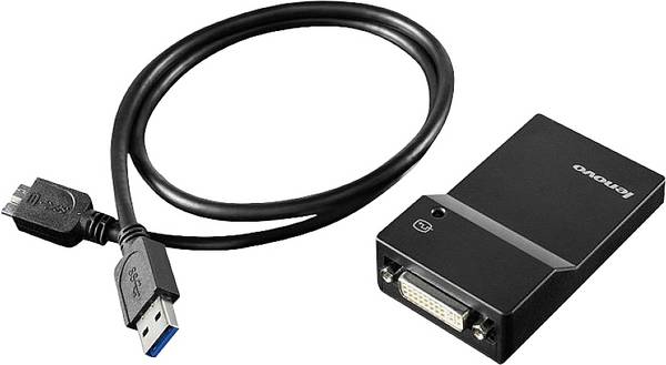 Lenovo USB 3.0 to DVI/VGA Monitor Adapter - Externer Videoadapter
