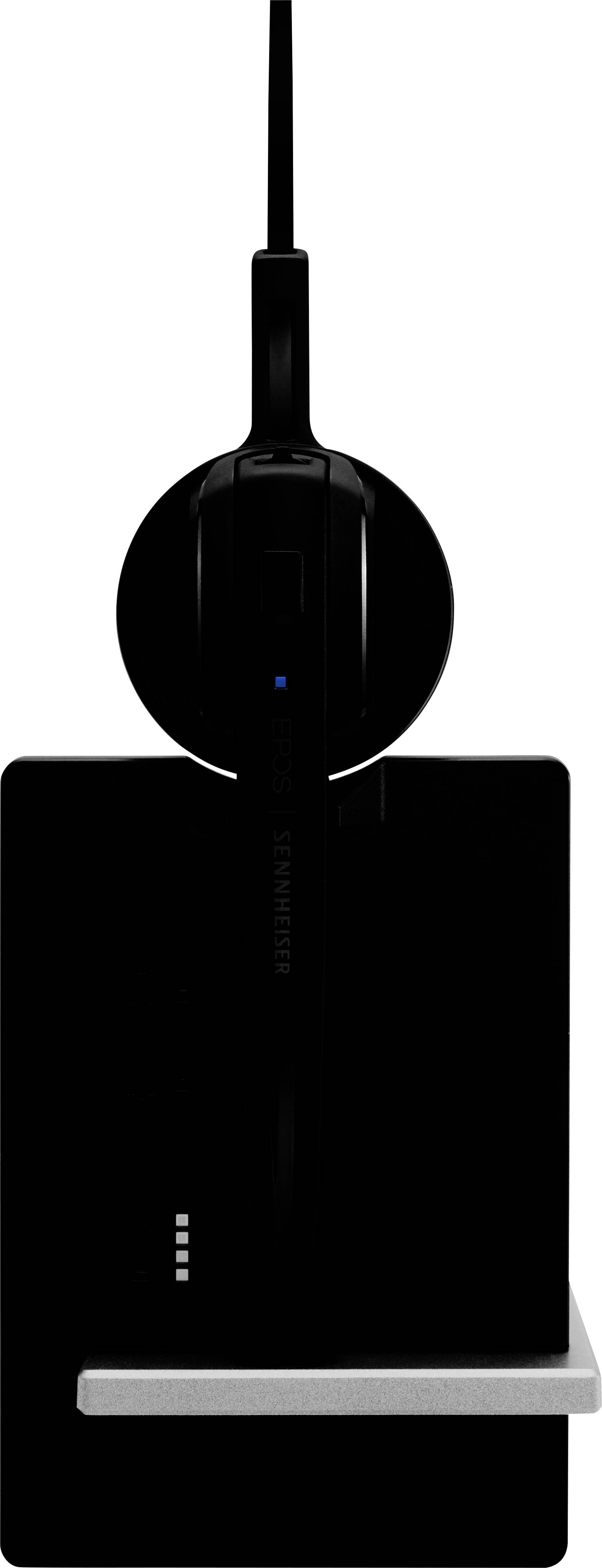 EPOS IMPACT D 10 Phone On Ear Headset DECT Mono Schwarz Noise Cancelling Mikrofon-Stummschaltung Telefon
