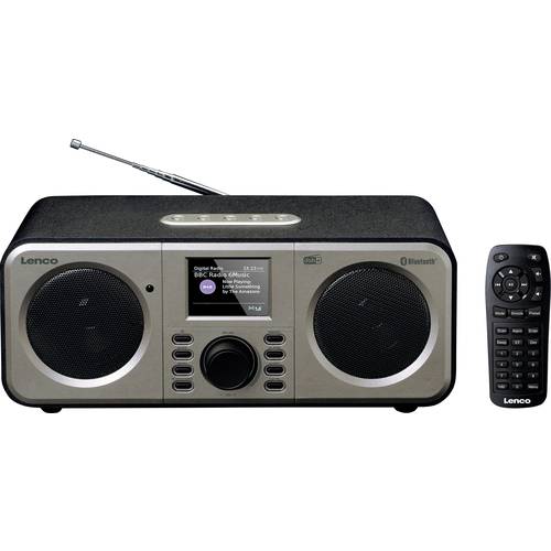 Thumbnail - Lenco DAR-030 Tischradio DAB+, UKW Bluetooth® Weckfunktion Schwarz-Grau