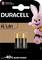 'Duracell Batterien, Code: E90, Typ: N/LR1. Auf Verpackung ist ein rosa Hase abgebildet. Hinweis: Außer Reichweite von Kindern.'