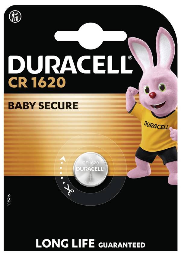 Duracell Knopfzelle CR1620 3 V 1 St. 75 mAh Lithium DL1620