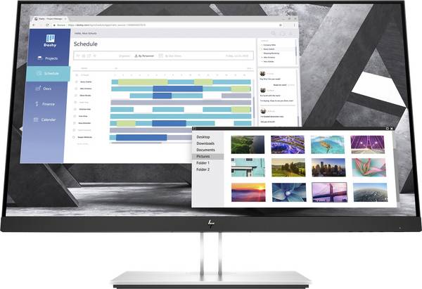 HP E27q G4 LED-Monitor  EEK E (A - G) 68.6 cm (27 Zoll) 2560 x 1440 Pixel 16:9 5 ms VGA, HDMI®, DisplayPort, USB-A (USB 3.2 Gen 1) IPS LED