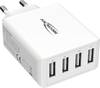 Ansmann HomeCharger HC430 USB Ladegerät 30 W 4x USB-A Weiß Innenbereich