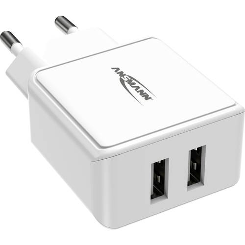 Thumbnail - Ansmann HomeCharger HC212 USB Ladegerät 12 W 2x USB-A Weiß Innenbereich