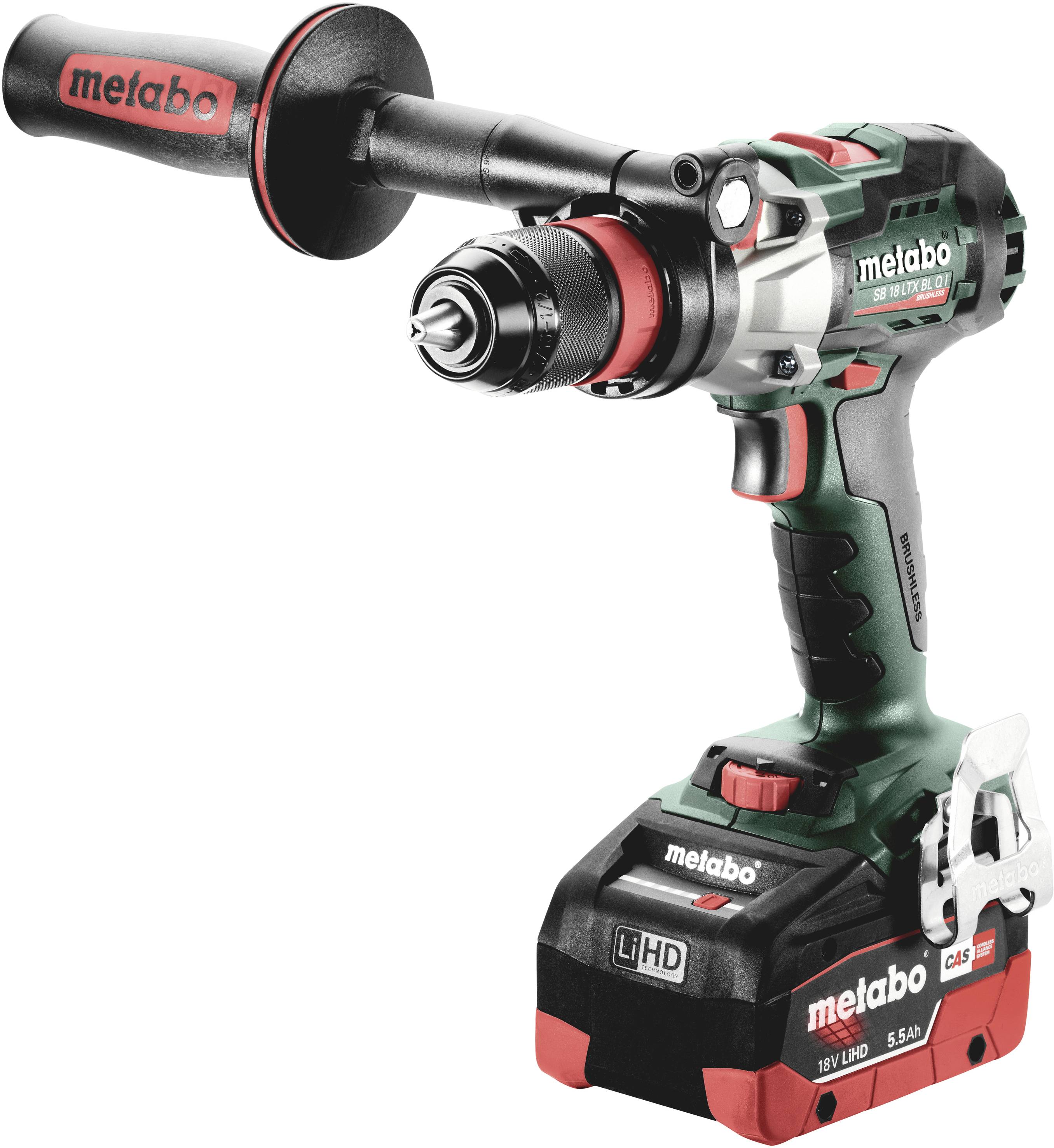 METABO SB 18 LTX BL Q I 602361660 Akku-Schlagbohrschrauber 18 V 5.5 Ah Li-Ion inkl. 2. Akku, in