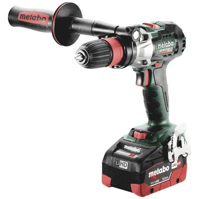 Akku-Bohrschrauber von Metabo mit 18V Leistung, robustem Design und ergonomischem Griff, ideal für Heimwerker- und Profiarbeiten.