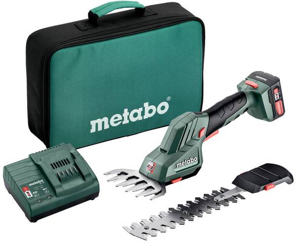 Metabo 601608500 PowerMaxx SGS 12 Q Akku Grasschere, Strauchschere  inkl. Akku, inkl. Ladegerät 12 V Li-Ion