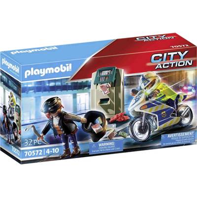 Playmobil® City Action Polizei-Motorrad: Verfolgung des Geldräubers 70572