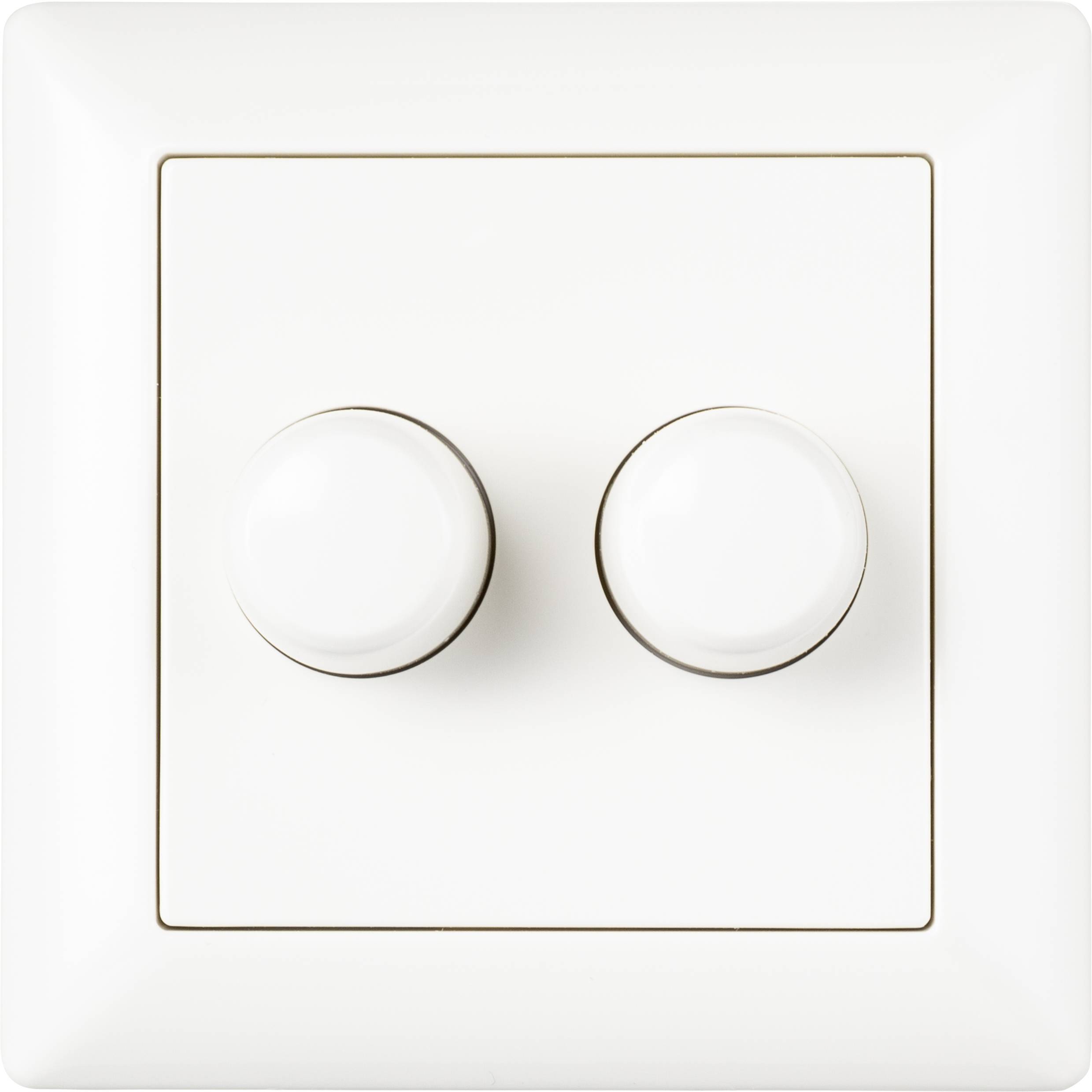 Sygonix SY-4697890 Drehdimmer, Universal-Dimmer Geeignet für Leuchtmittel: Halogenlampe, LED-Lampe, Glühlampe-1