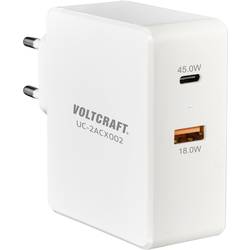 Image of VOLTCRAFT UC-2ACX002 VC-11744740 USB-Ladegerät Steckdose Ausgangsstrom (max.) 3000 mA 2 x USB, USB-C™ Buchse (Power