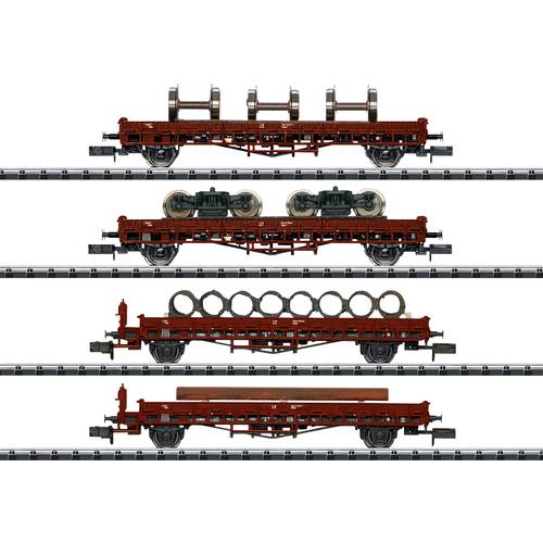 Thumbnail - MiniTrix T18707 Niederbordwagen der DB, MHI 3er-Set