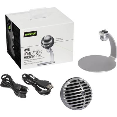 Shure MV5-DIG  Sprach-Mikrofon Übertragungsart (Details):Kabelgebunden 