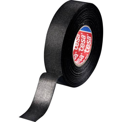 tesa 51025-00002-10 Gewebeklebeband Schwarz (L x B) 25 m x 19 mm 1 St.