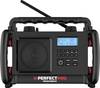 PerfectPro ROCKBOX Baustellenradio DAB+, UKW AUX, Bluetooth® stoßfest Schwarz
