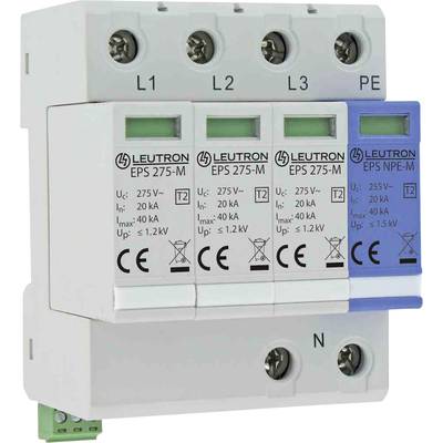 Leutron 380615 EPS T2/3+1-275-FM Überspannungsschutzgerät Überspannungsschutz für: Verteilerschrank 40 kA 1 St.