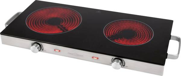 ProfiCook Infrarot-Doppelkochplatte PC-DKP 1211 edelstahl, 2800 Watt